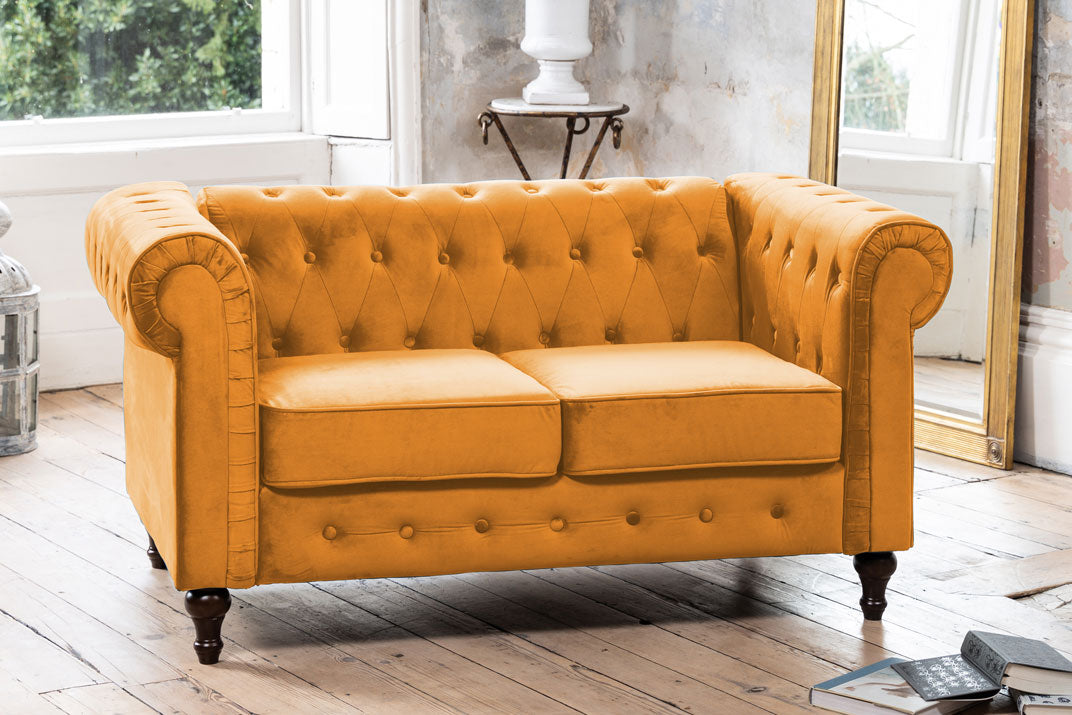 Cowick 3+2 Velvet Chesterfield Sofa Set