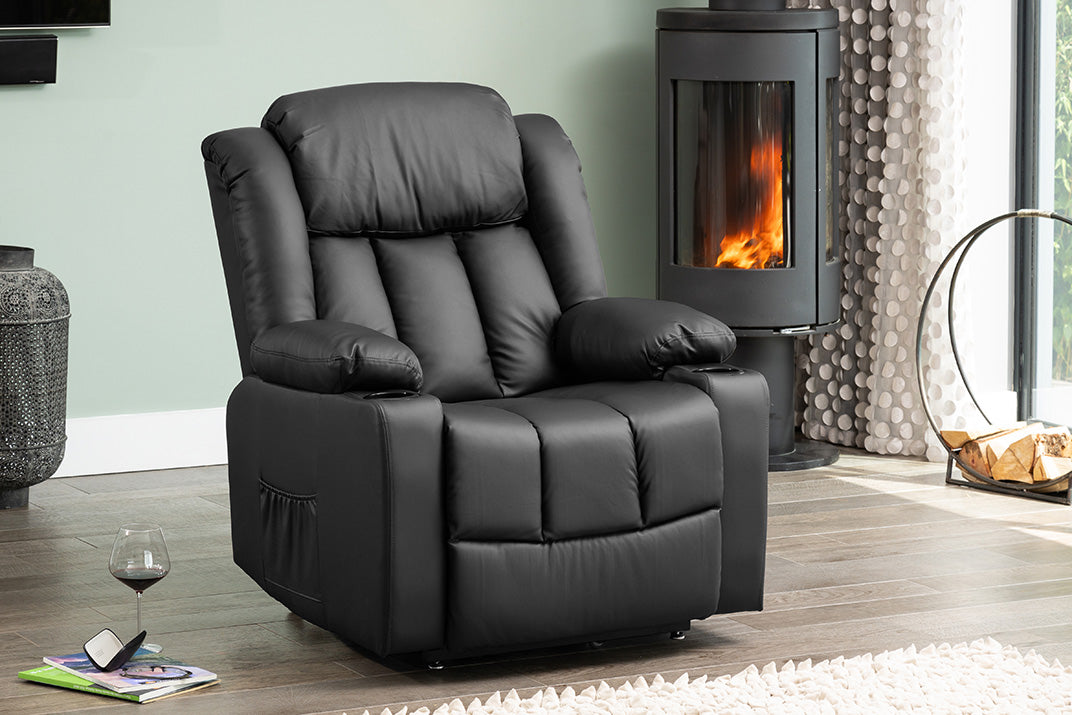 Rufus Electric Riser Recliner with Massage and Heat