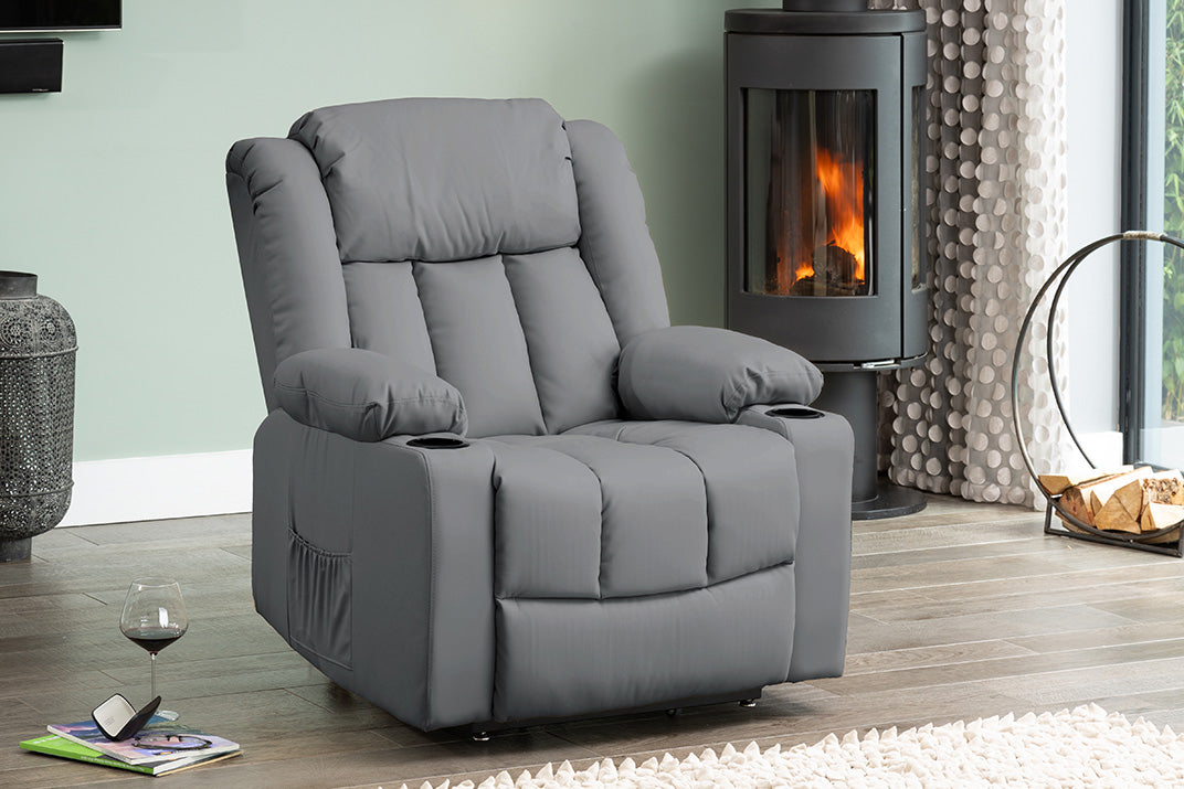Rufus Electric Riser Recliner with Massage and Heat