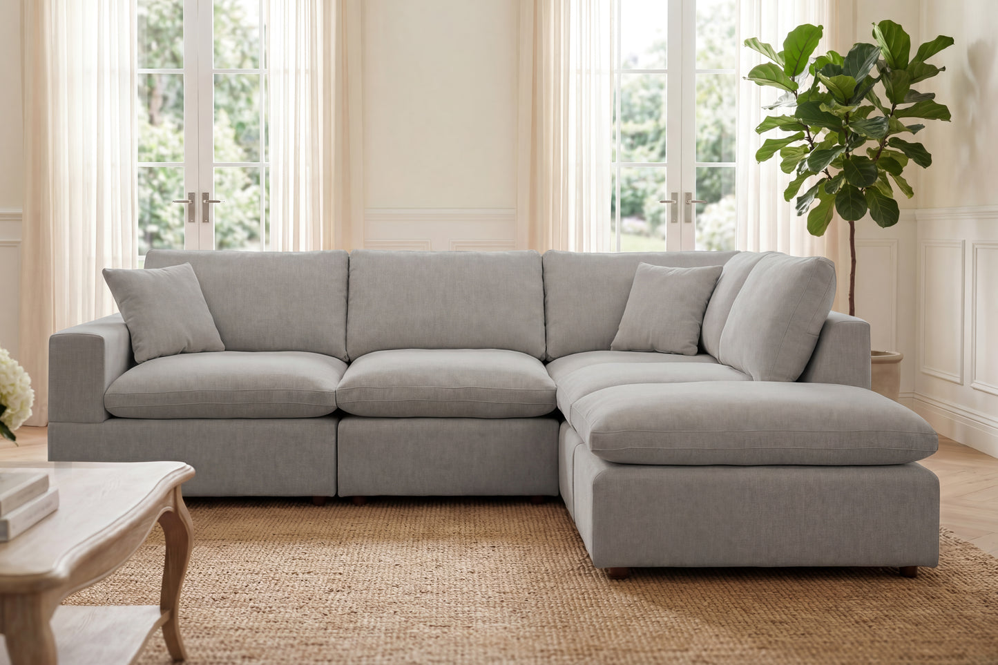 Livingstone Right Hand Facing 5-Piece Modular Corner Sofa