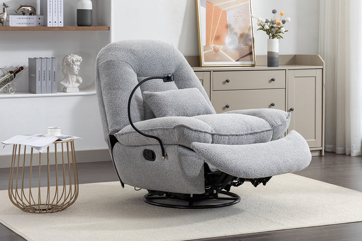 Shannon swivel based recliner armchair