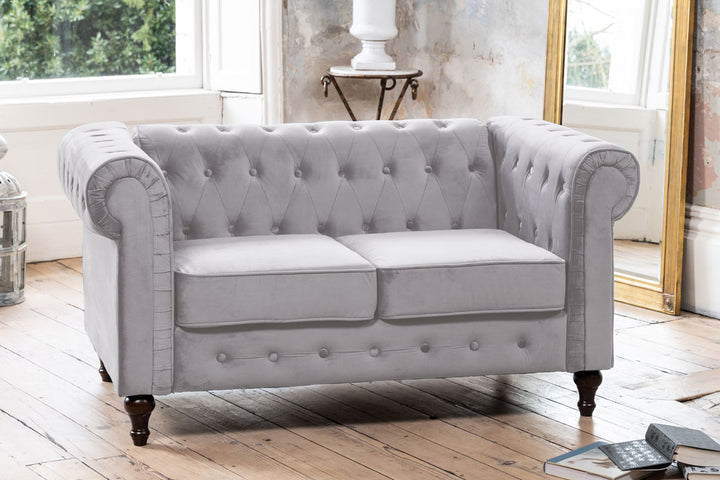 Cowick 2 Seat Velvet Chesterfield Sofa